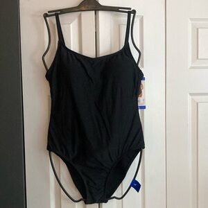 Hurley one piece bathing suit. Black size large